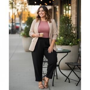 Torrid Plus Size Pants Womens 2X Pull-On Stretch Crepe Work Office Casual Ankle